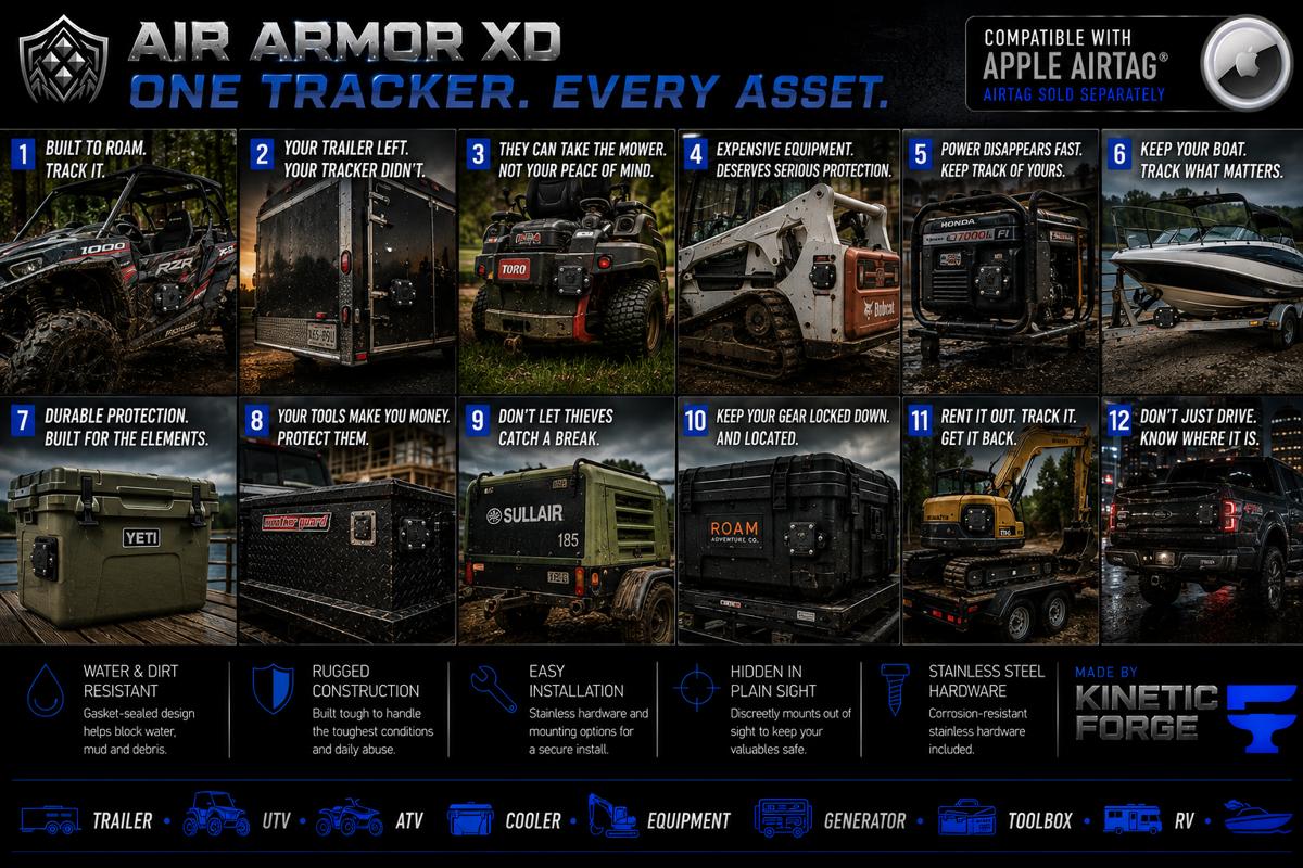 Promotional concept showing an Air Armor XD enclosure on a cooler.